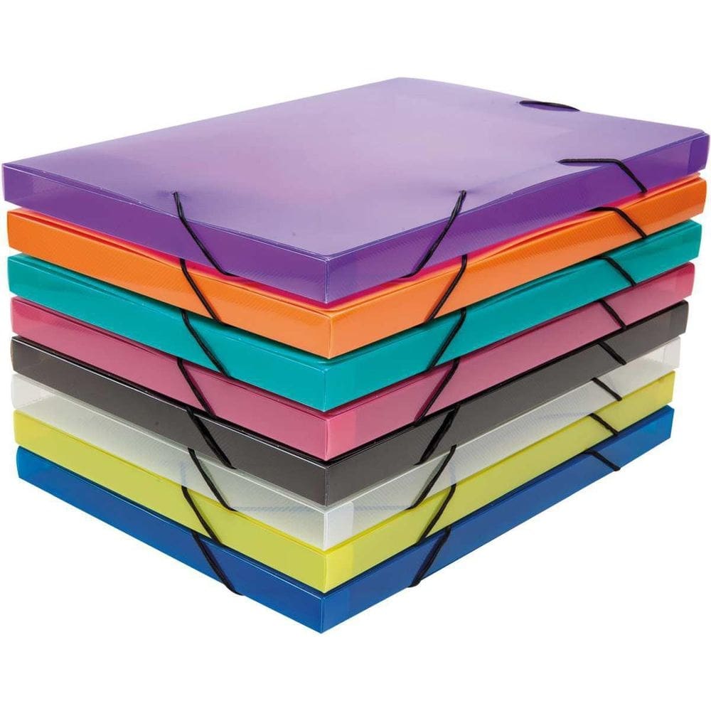 Pasta aba elástica plástica oficio 20mm topline 10un