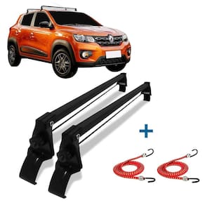 Rack de teto vhip renault kwid 17 a 2020 + 2 elástico carga