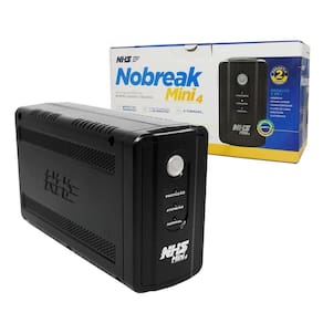 Nobreak 800va nhs mini 4, monovolt 120v, 6 tomadas, bateria