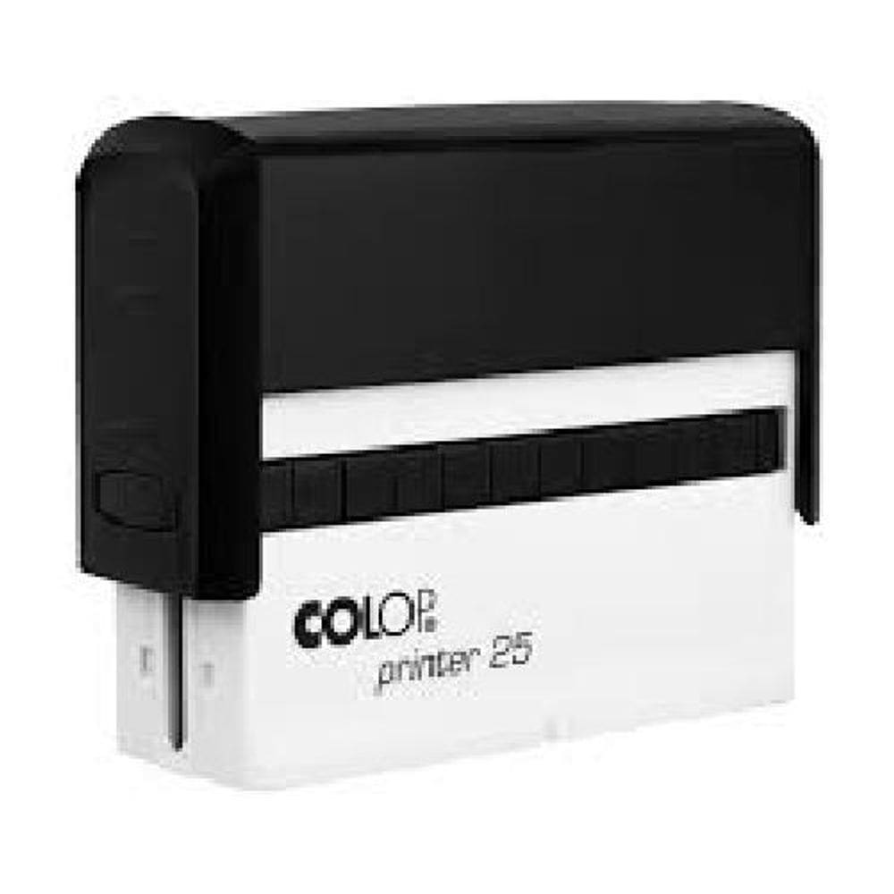 Carimbo automático print25 preto com branco