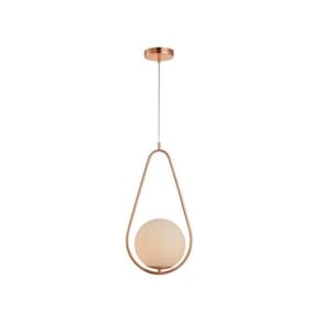 Lustre Pendente Avant Perola Gota 1xG45 Cobre Brilho