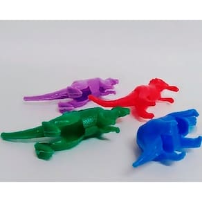 Kit 50 dinossauro colorido plástico mini brinquedo festa