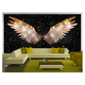 Papel De Parede 3D Arte Asas Selfie Insta Cores 3,5M Tra418