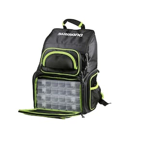 Mochila de pesca shimano back pack xl com 4 estojos mod 2023