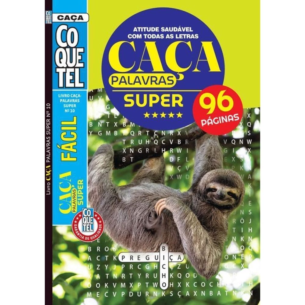 Livro coquetel caça palavras super ed 10