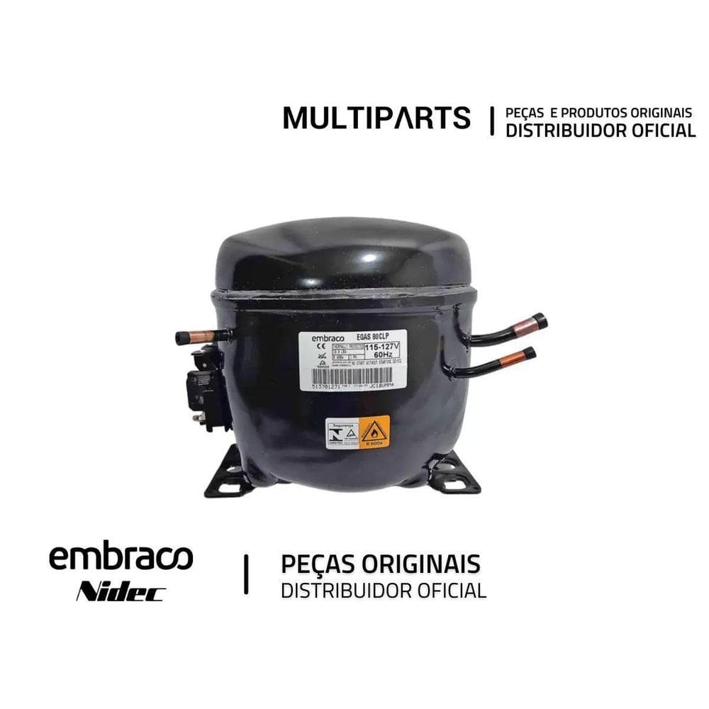 Compressor Embraco 1/4 R-600 110V Egas80clp - Refrigeração