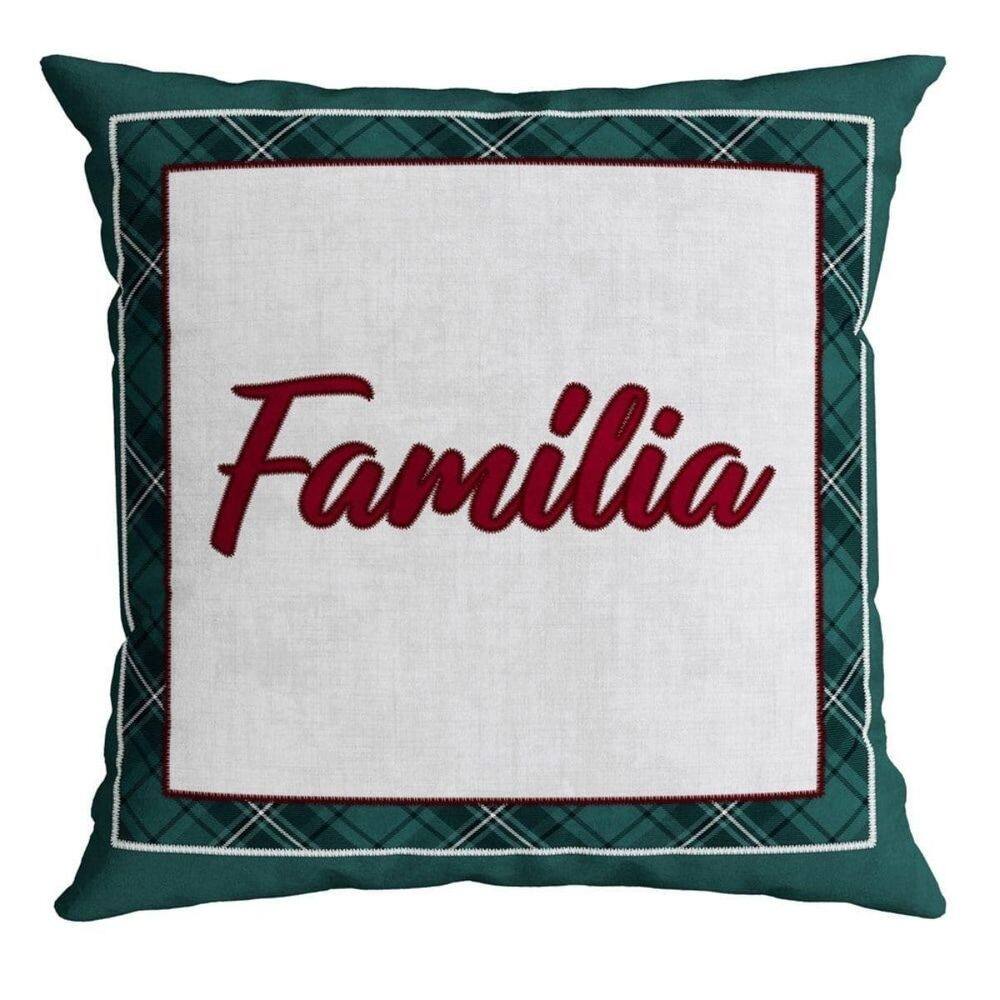 Almofada Natalina Familia 445491 43X43Cm Belchior