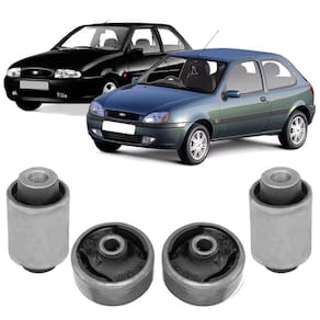 Bucha borracha leque dianteira ford fiesta 2003 2004 2005