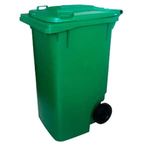 Carrinho Coletor Verde 240L - LAR PLASTICOS