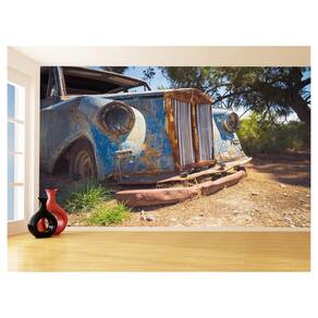 Papel De Parede 3D Carro Antigo Hot Rod Custom 3,5M Cxr121