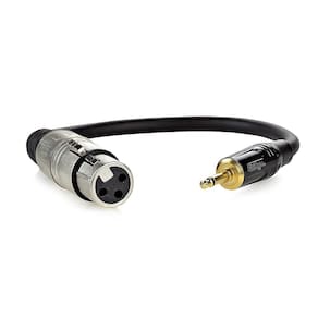 Cabo xlr para p2 áudio profissional mono - 50 cm