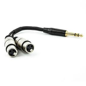 Cabo p10 para 2 xlr fêmea estereo - 5 metros