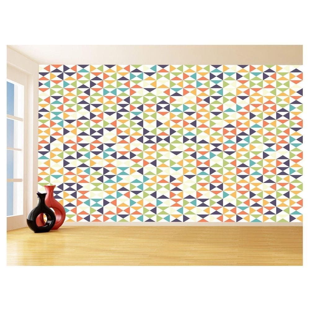 Papel De Parede Geométrico Formas Linhas Cores 3,5M Gmt29