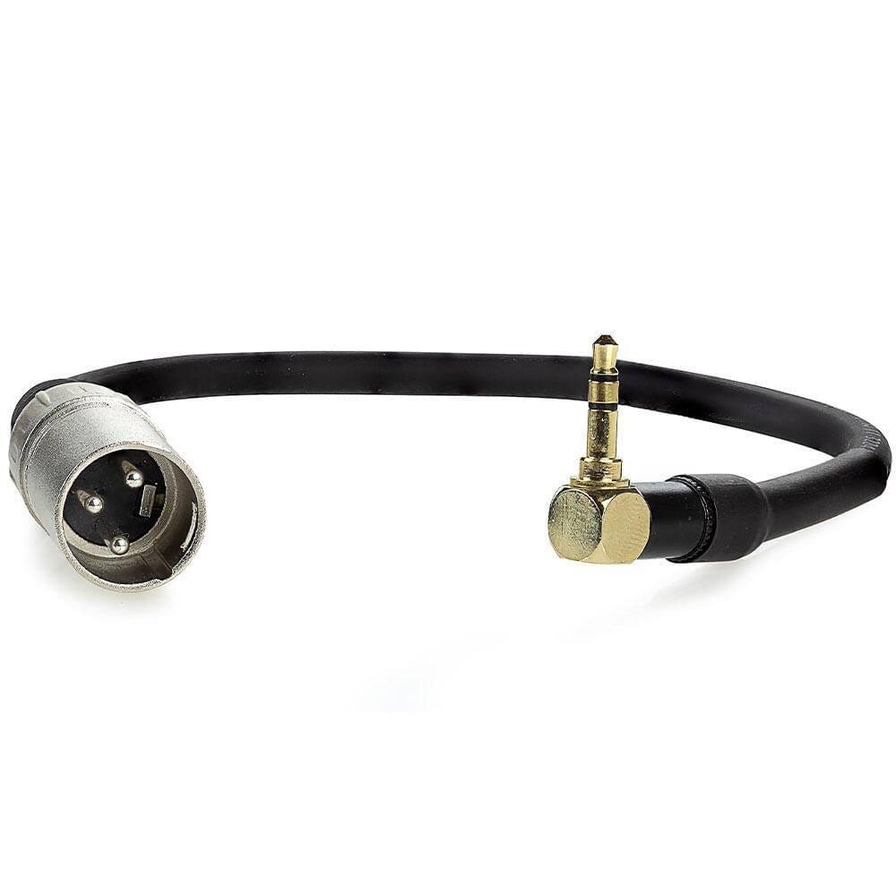 Cabo adaptador p2 estereo 90 graus para xlr macho - 20 cm