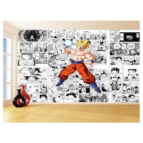 Papel De Parede Dragon Ball Goku Página Manga 3,5M Dbz644