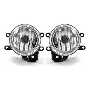 Kit farol milha yaris moldura botão modelo  toyota