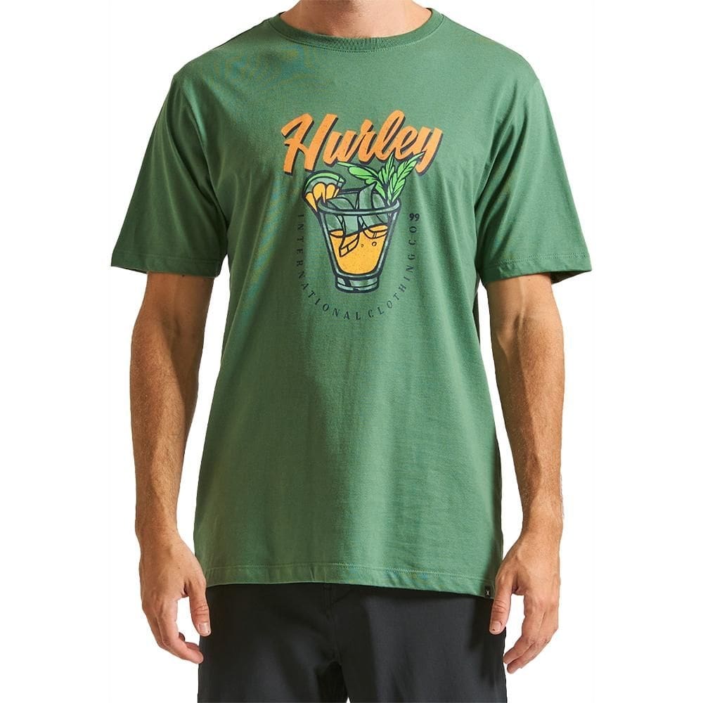 Camiseta Hurley Drink WT24 Masculina Verde
