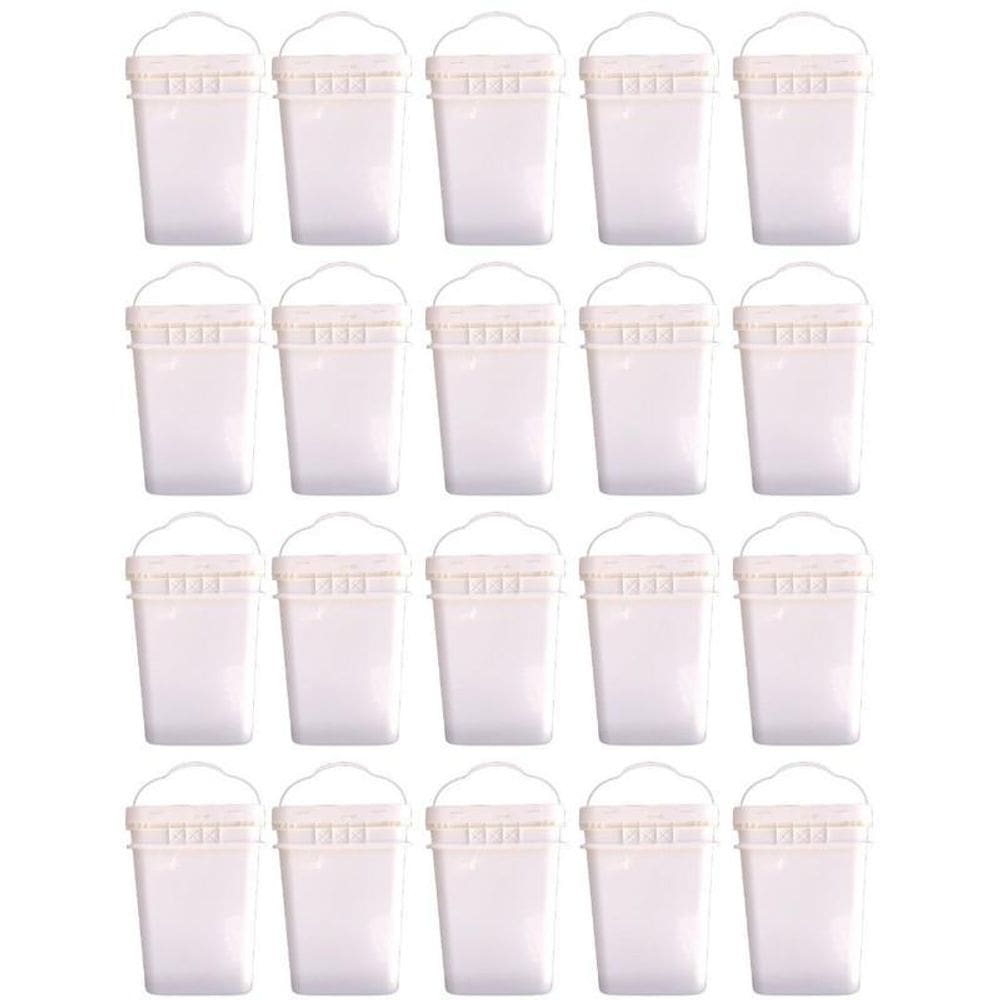 Balde retangular limpeza de piscina 20l - 20 pçs