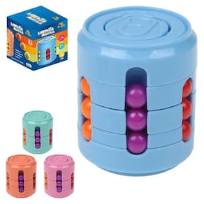 Cilindro mágico 4d com bolinhas coloridas para agrupar