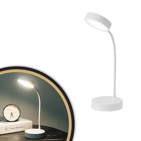 Luminária De Mesa Led Puck Recarregável Branco - Taschibra