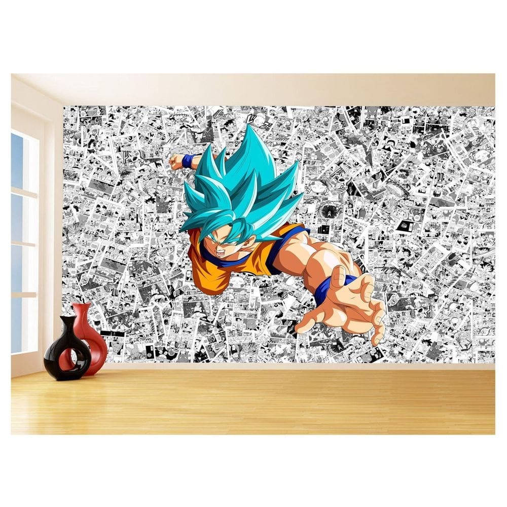 Papel De Parede Dragon Ball Goku Página Manga 3,5M Dbz545