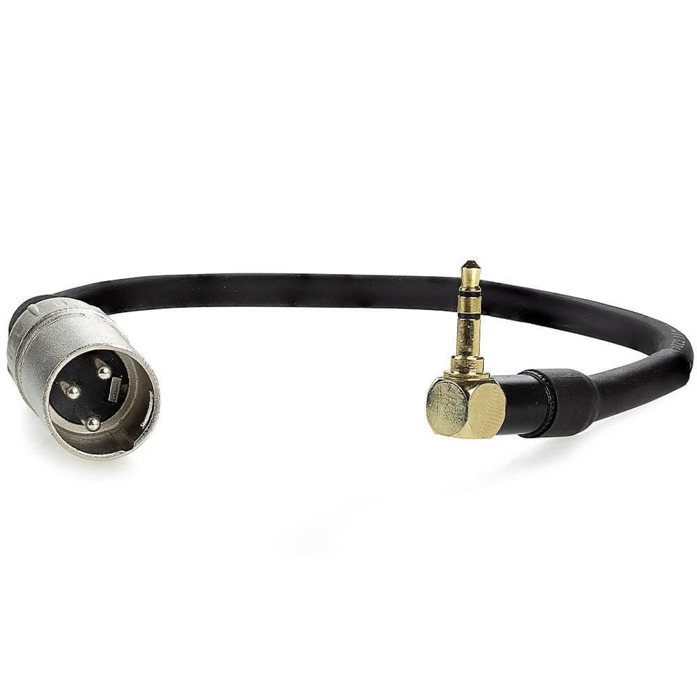 Cabo adaptador p2 estereo 90 graus para xlr macho - 20 cm