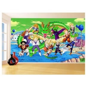 Papel De Parede Dragon Ball Goku Vegeta Anime 3,5M Dbz373