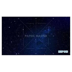 Papel De Teto Céu Espaço Estrelas Galáxias 3,5M Rof45