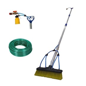 Vassoura Para Lavar Placa Solar 4M Mangueira 20M E Kit Sabão
