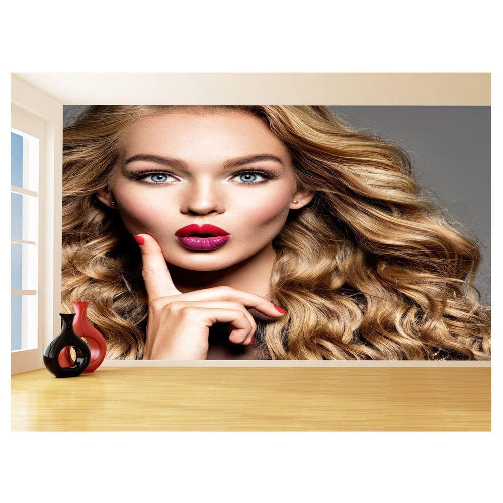 Papel De Parede Salão De Beleza Maquiagem Make 3,5M Slb77