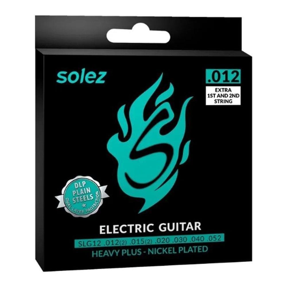 Encordoamento para guitarra solez 0.12 slg12