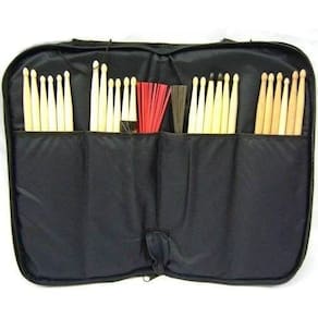 Capa para baquetas, vassourinhas + par baquetas envio imedia