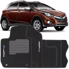 Tapete automotivo carpete com a base em pvc hyundai hb20x 17
