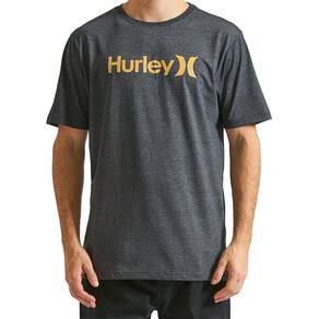 Camiseta Hurley O&O Solid WT24 Masculina Mescla Preto