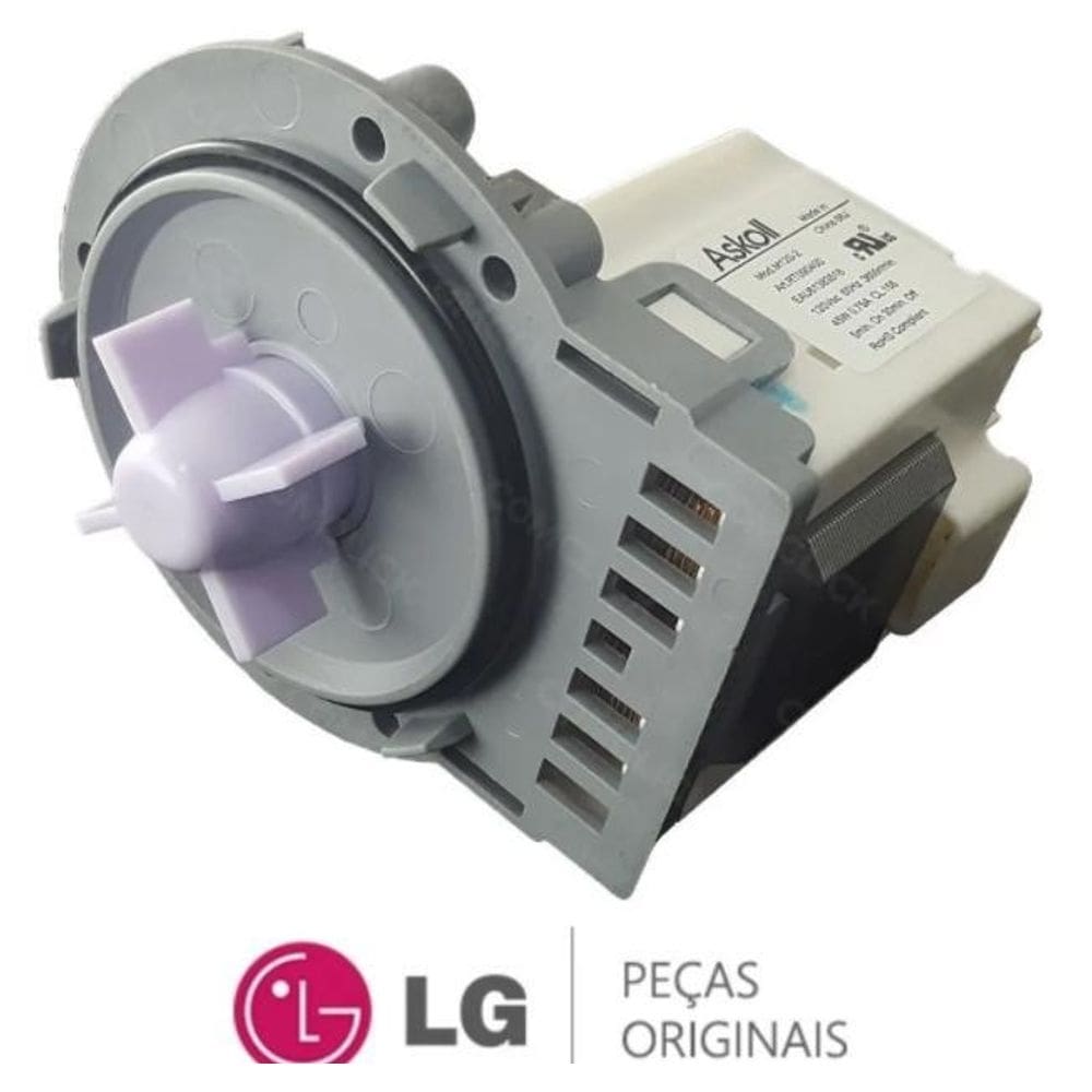 Bomba drenagem lavadora lg 120v wd-12596rw