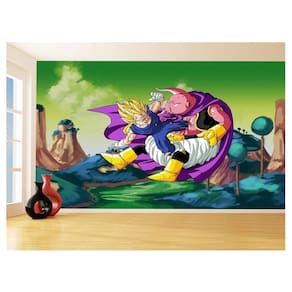 Papel De Parede Dragon Ball Goku Vegeta Anime 3,5M Dbz341