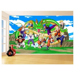 Papel De Parede Dragon Ball Goku Vegeta Anime 3,5M Dbz452