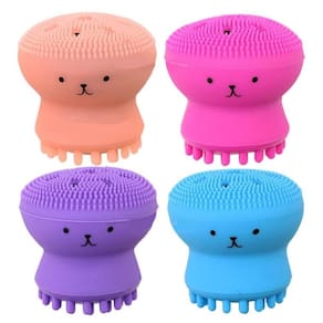 Kit 4 esponjas para skincare limpeza facilal silicone