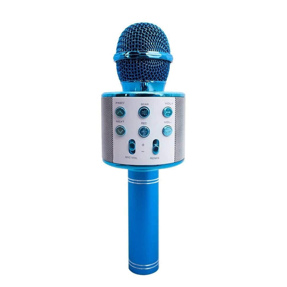 Microfone karaokê bluetooth wireless portátil efeito de voz