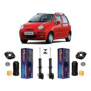 Par amortecedor + kit dianteiro chery qq 2011 2012 2013 2014