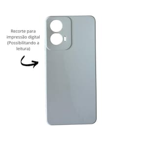 Capa aveludada compatível motorola moto g04 recorte digital