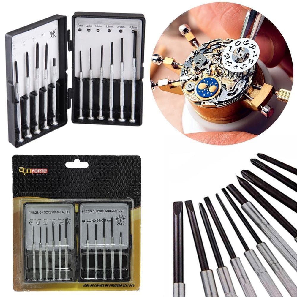 Kit de chave de precisão para consertar óculos relógio 11pçs