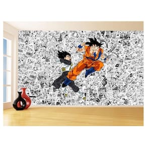 Papel De Parede Dragon Ball Goku Vegeta Anime 3,5M Dbz560