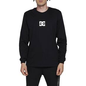 Camiseta DC Shoes Manga Longa Minimal Stripe WT24 Preto