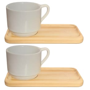 Kit Jogo 2 xícaras Cappuccino 200ml c/ pires Ret. Pinus