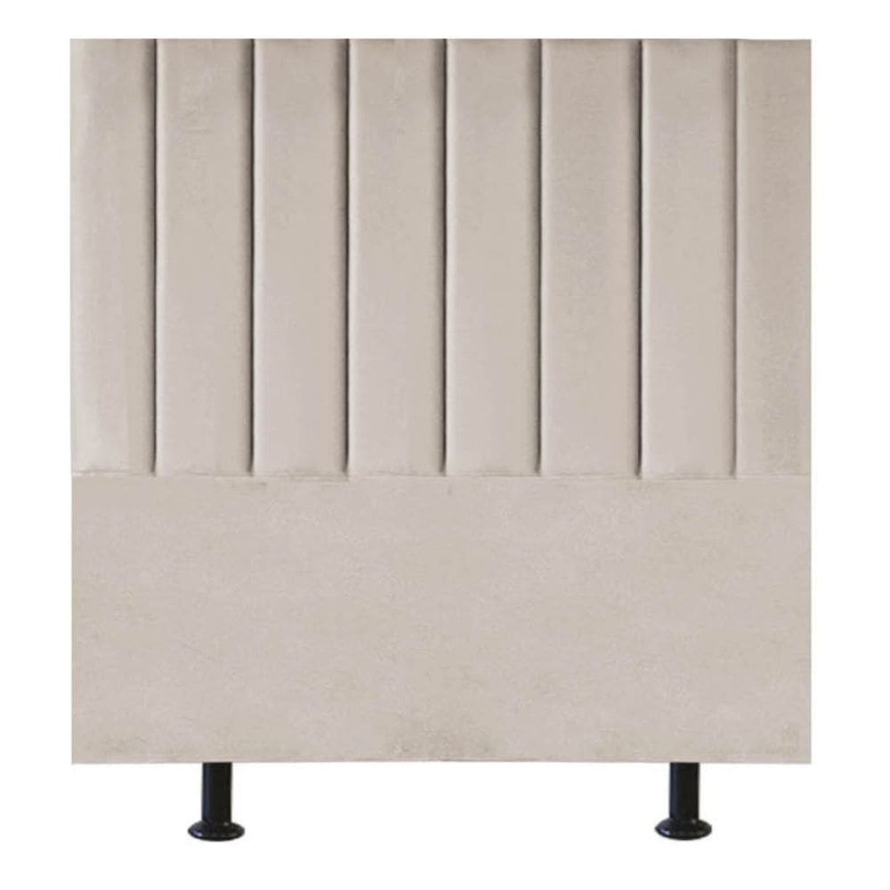 Cabeceira Estofada Cama Box Solteiro 90 cm Mavie Suede
