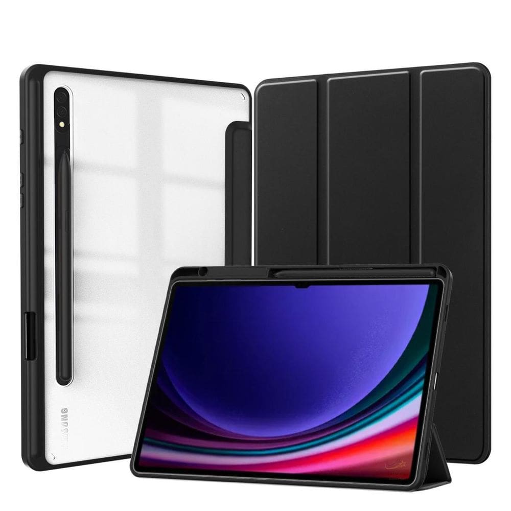 Capa acrílico slot caneta para galaxy tab s9 plus 12.4 2023