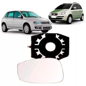 Par lente espelho retrovisor com base fiat idea e stilo