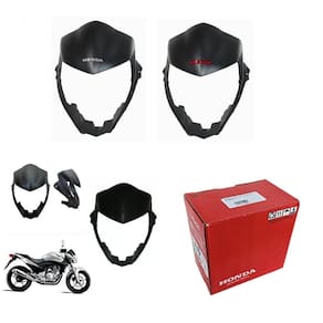 Carenagem carcaça do farol com adesivo prata honda cb 300