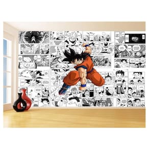 Papel De Parede Dragon Ball Goku Página Manga 3,5M Dbz627